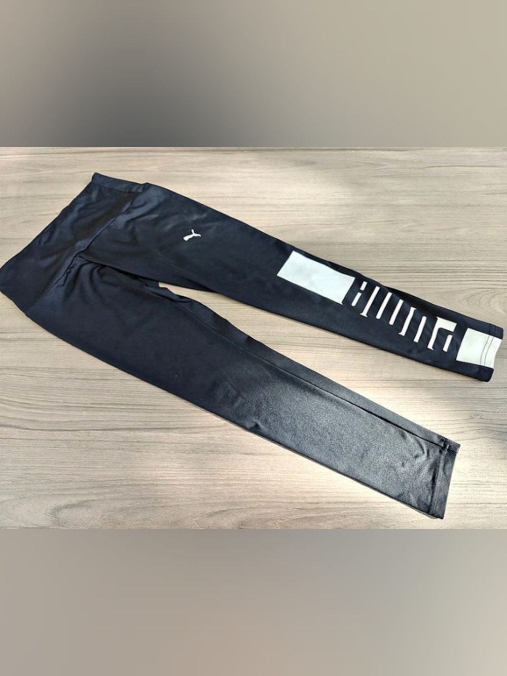 Puma ESS Logo Leggings Black Athletic Leggings